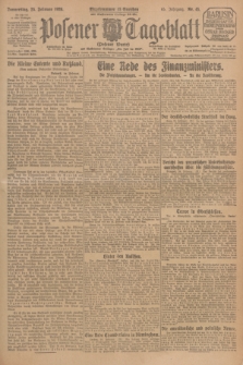 Posener Tageblatt (Posener Warte). Jg.65, Nr. 45 (25 Februar 1926) + dod.