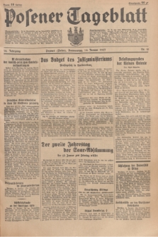 Posener Tageblatt. Jg.76, Nr. 10 (14 Januar 1937) + dod.
