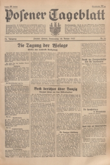 Posener Tageblatt. Jg.76, Nr. 22 (28 Januar 1937) + dod.