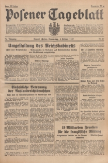 Posener Tageblatt. Jg.76, Nr. 27 (4 Februar 1937) + dod.