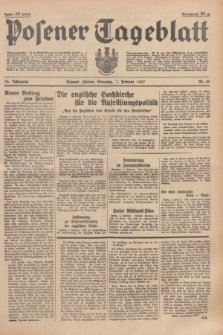 Posener Tageblatt. Jg.76, Nr. 30 (7 Februar 1937) + dod.
