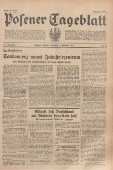 Posener Tageblatt. Jg.76, Nr. 31 (9 Februar 1937) + dod.