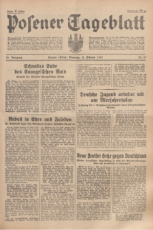 Posener Tageblatt. Jg.76, Nr. 37 (16 Februar 1937) + dod.