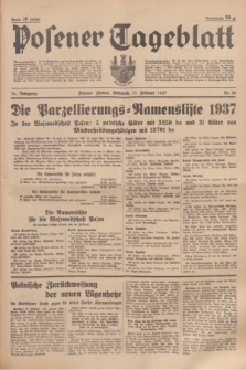 Posener Tageblatt. Jg.76, Nr. 38 (17 Februar 1937) + dod.