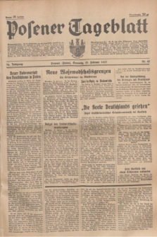 Posener Tageblatt. Jg.76, Nr. 42 (21 Februar 1937) + dod.