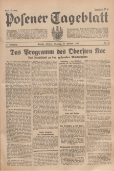 Posener Tageblatt. Jg.76, Nr. 43 (23 Februar 1937) + dod.