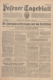Posener Tageblatt. Jg.76, Nr. 57 (11 März 1937) + dod.