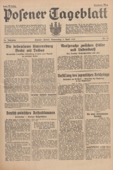 Posener Tageblatt. Jg.76, Nr. 73 (1 April 1937) + dod.