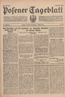 Posener Tageblatt. Jg.76, Nr. 76 (4 April 1937) + dod.