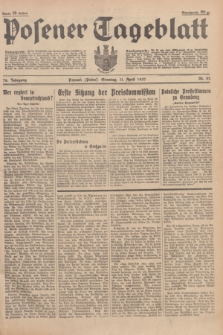 Posener Tageblatt. Jg.76, Nr. 82 (11 April 1937) + dod.