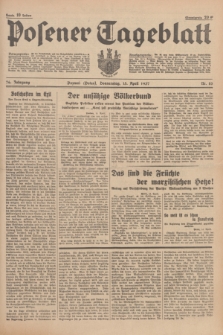 Posener Tageblatt. Jg.76, Nr. 85 (15 April 1937) + dod.