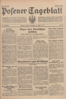 Posener Tageblatt. Jg.76, Nr. 88 (18 April 1937) + dod.