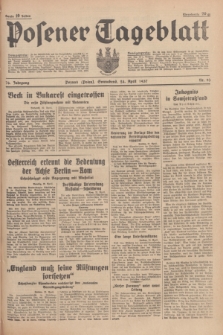 Posener Tageblatt. Jg.76, Nr. 93 (24 April 1937) + dod.