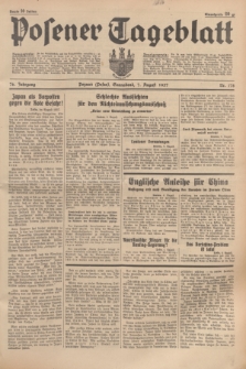 Posener Tageblatt. Jg.76, Nr. 178 (7 August 1937) + dod.