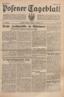 Posener Tageblatt. Jg.76, Nr. 179 (8 August 1937) + dod.