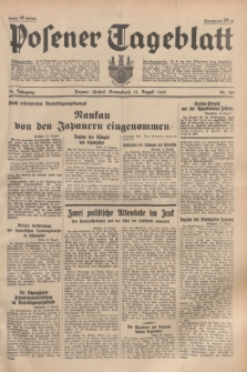 Posener Tageblatt. Jg.76, Nr. 184 (14 August 1937) + dod.