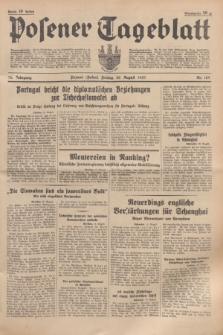 Posener Tageblatt. Jg.76, Nr. 189 (20 August 1937) + dod.
