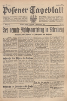 Posener Tageblatt. Jg.76, Nr. 205 (8 September 1937) + dod.