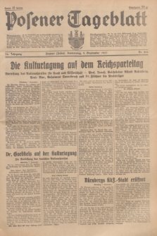 Posener Tageblatt. Jg.76, Nr. 206 (9 September 1937) + dod.