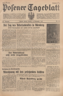Posener Tageblatt. Jg.76, Nr. 207 (10 September 1937) + dod.