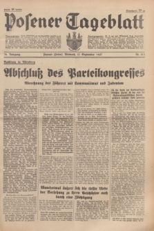 Posener Tageblatt. Jg.76, Nr. 211 (15 September 1937) + dod.