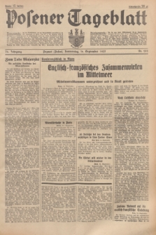 Posener Tageblatt. Jg.76, Nr. 212 (16 September 1937) + dod.