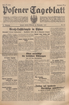 Posener Tageblatt. Jg.76, Nr. 217 (22 September 1937) + dod.