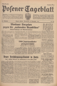 Posener Tageblatt. Jg.76, Nr. 220 (25 September 1937) + dod.