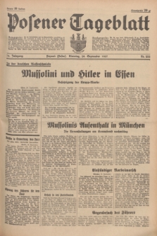 Posener Tageblatt. Jg.76, Nr. 222 (28 September 1937) + dod.