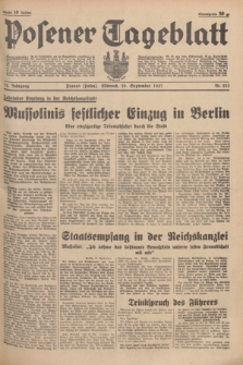 Posener Tageblatt. Jg.76, Nr. 223 (29 September 1937) + dod.
