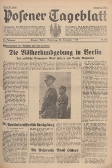 Posener Tageblatt. Jg.76, Nr. 224 (30 September 1937) + dod.