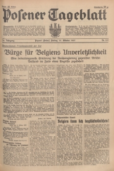 Posener Tageblatt. Jg.76, Nr. 237 (15 Oktober 1937) + dod.