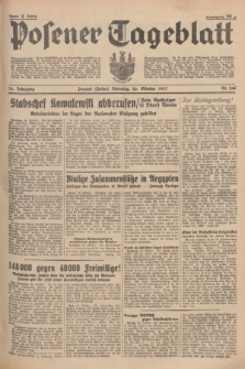 Posener Tageblatt. Jg.76, Nr. 246 (26 Oktober 1937) + dod.