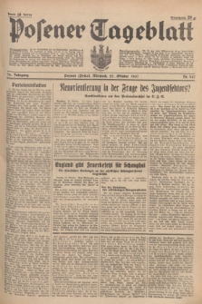 Posener Tageblatt. Jg.76, Nr. 247 (27 Oktober 1937) + dod.