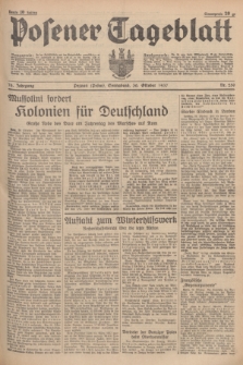 Posener Tageblatt. Jg.76, Nr. 250 (30 Oktober 1937) + dod.