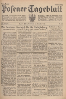 Posener Tageblatt. Jg.76, Nr. 255 (6 November 1937) + dod.