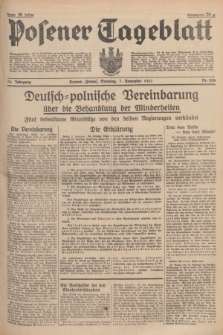 Posener Tageblatt. Jg.76, Nr. 256 (7 November 1937) + dod.