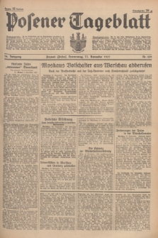Posener Tageblatt. Jg.76, Nr. 259 (11 November 1937) + dod.