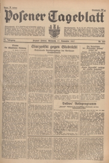 Posener Tageblatt. Jg.76, Nr. 263 (17 November 1937) + dod.