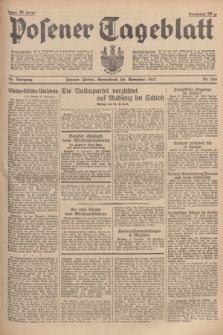 Posener Tageblatt. Jg.76, Nr. 266 (20 November 1937) + dod.