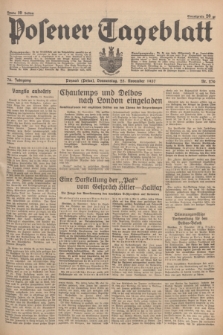 Posener Tageblatt. Jg.76, Nr. 270 (25 November 1937) + dod.