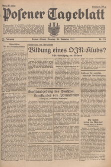 Posener Tageblatt. Jg.76, Nr. 274 (30 November 1937) + dod.
