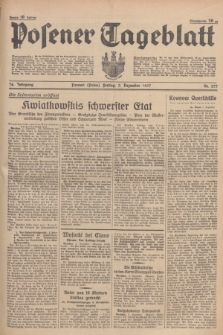 Posener Tageblatt. Jg.76, Nr. 277 (3 Dezember 1937) + dod.