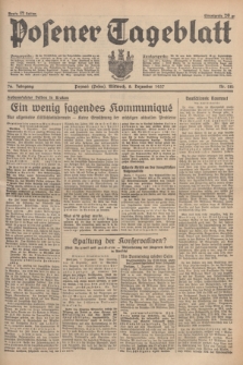 Posener Tageblatt. Jg.76, Nr. 281 (8 Dezember 1937) + dod.
