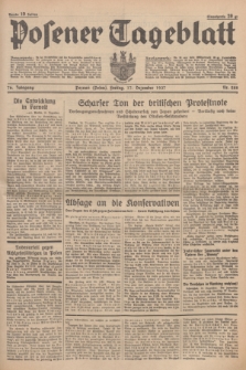 Posener Tageblatt. Jg.76, Nr. 288 (17 Dezember 1937) + dod.