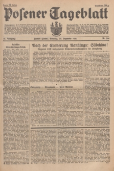 Posener Tageblatt. Jg.76, Nr. 290 (19 Dezember 1937) + dod.