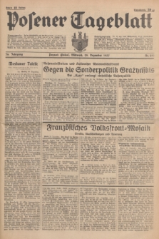 Posener Tageblatt. Jg.76, Nr. 297 (29 Dezember 1937) + dod.