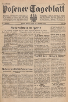 Posener Tageblatt. Jg.76, Nr. 299 (31 Dezember 1937) + dod.