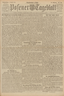 Posener Tageblatt. Jg.60, Nr. 133 (4 August 1921) + dod.