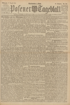 Posener Tageblatt. Jg.60, Nr. 143 (17 August 1921)